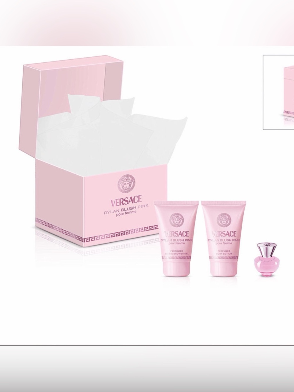 Versace Dylan Blush Pink Women’s Skincare Gift Set - new